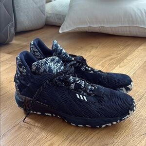 Adidas Black Athletic Shoes with Supportive Midsole